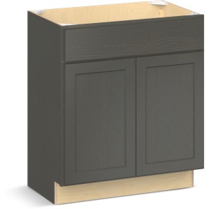 RELIABILT Parkstone II Vanity Base, Slate Stained, 30" W, 2 Doors, Fully Assembled - 641199 | Lowe's Pro Supply